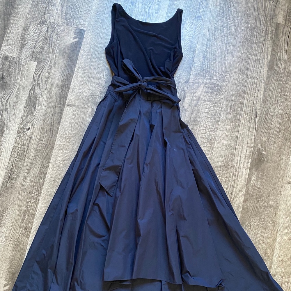 Navy Blue Classic Ralph Lauren Wrap Gown